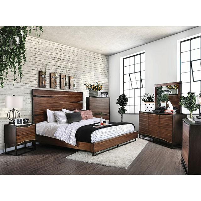 Fulton Dark Oak/Dark Walnut Mirror - Carl's Furniture (Garden City, KS)