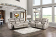 GORGIUS Power Recliner, Light Gray - Carl's Furniture (Garden City, KS)