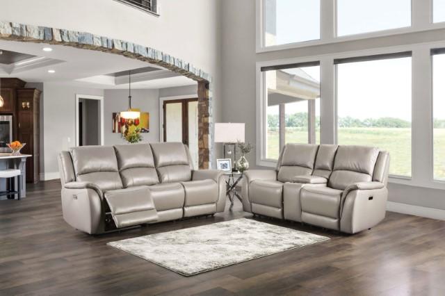 GORGIUS Power Recliner, Light Gray - Carl's Furniture (Garden City, KS)