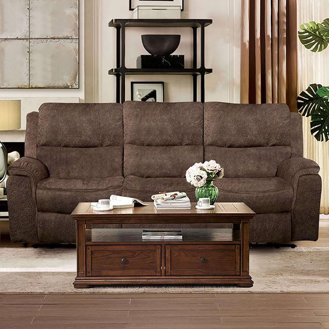 HENRICUS Sofa, Dark Brown - Carl's Furniture (Garden City, KS)
