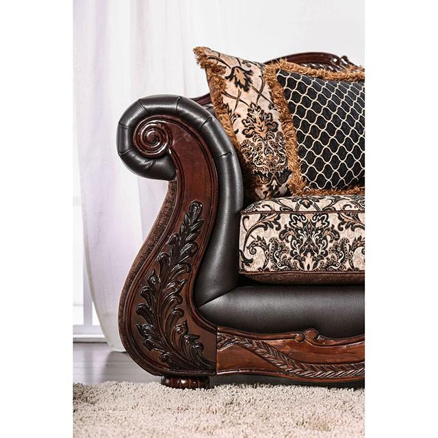 JAMAEL Brown/Espresso Sofa - Carl's Furniture (Garden City, KS)