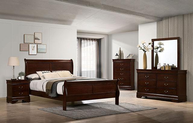 Louis Philippe Full, Twin, Full, & King Bed Black, Grey, Brown & White - Carl's Furniture (Garden City, KS)