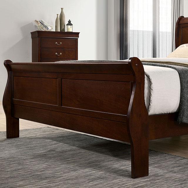 Louis Philippe Full, Twin, Full, & King Bed Black, Grey, Brown & White - Carl's Furniture (Garden City, KS)