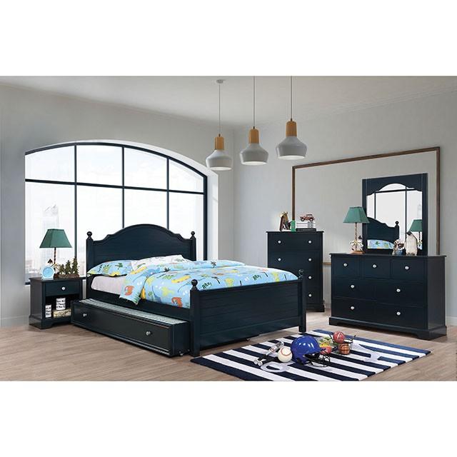 Diane Bed Blue - Carl's Furniture (Garden City, KS)