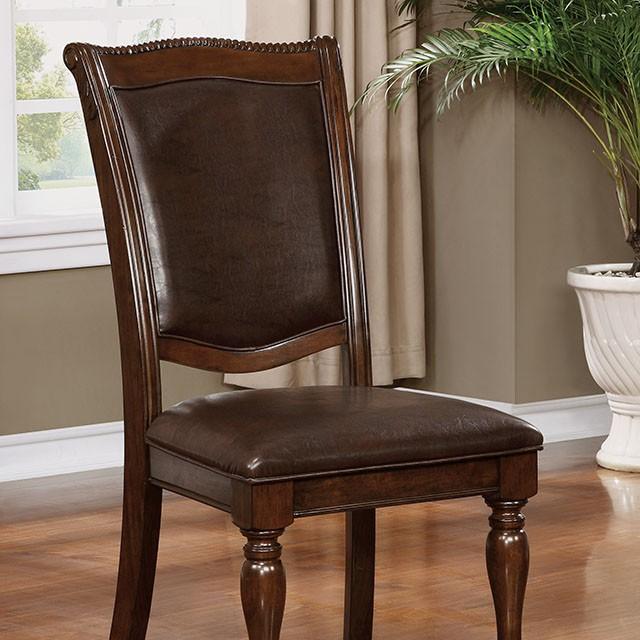 Alpena Brown Cherry/Espresso Arm Chair & Side Chair (2/CTN) - Carl's Furniture (Garden City, KS)