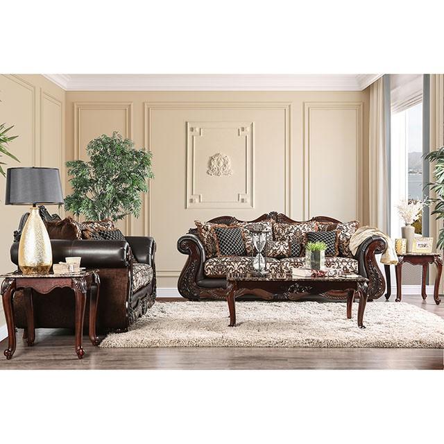 JAMAEL Brown/Espresso Sofa - Carl's Furniture (Garden City, KS)