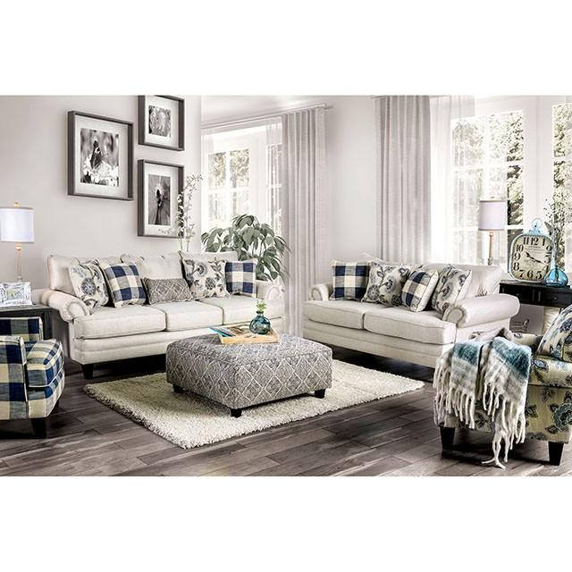 Nash Ivory Sofa - Carl's Furniture (Garden City, KS)