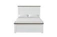 Pinetop Twin & Full Bed White & Blue - Carl's Furniture (Garden City, KS)