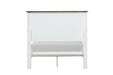Pinetop 4 & 5 Piece Twin Bedroom Set White & Blue - Carl's Furniture (Garden City, KS)