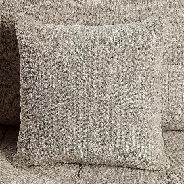 LYNDA Sofa w/ Pillows, Light Gray - Carl's Furniture (Garden City, KS)