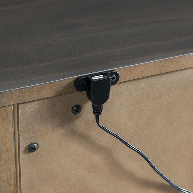 ALAINA Night Stand With USB Plug - Carl's Furniture (Garden City, KS)