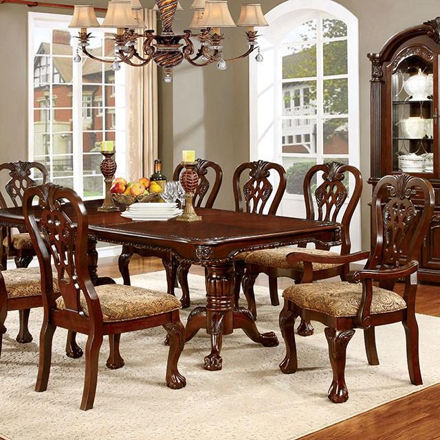 ELANA Brown Cherry Dining Table w/ 18" Butterfly Leaf - Carl's Furniture (Garden City, KS)