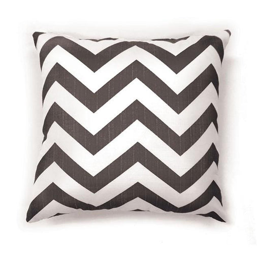 ZOE 22" X 22" Pillow, Gray Chevron (2/CTN) - Carl's Furniture (Garden City, KS)