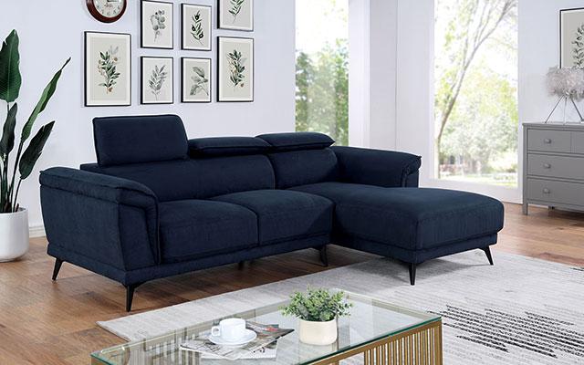NAPANEE Sectional, Navy - Carl's Furniture (Garden City, KS)
