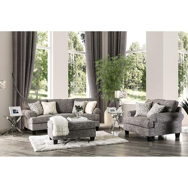Pierpont Gray Ottoman - Carl's Furniture (Garden City, KS)