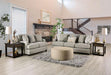 STEPHNEY Ottoman, Gray/Gold - Carl's Furniture (Garden City, KS)