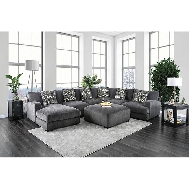 Kaylee Gray U-Shaped Sectional - Carl's Furniture (Garden City, KS)