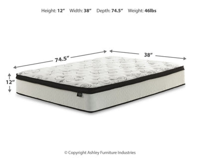 Chime 12 Inch Hybrid Mattress in a Box - Carl's Furniture (Garden City, KS)