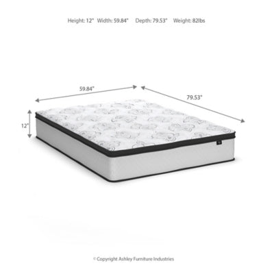 Chime 12 Inch Hybrid Mattress in a Box - Carl's Furniture (Garden City, KS)
