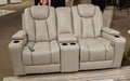 Elevate Edges Glider Reclining Loveseat with Console - Carl's Furniture (Garden City, KS)