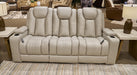 Elevate Edges Reclining Sofa with Drop Down Table - Carl's Furniture (Garden City, KS)