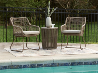 Majors Beach Outdoor Table and 2 Chairs - Carl's Furniture (Garden City, KS)