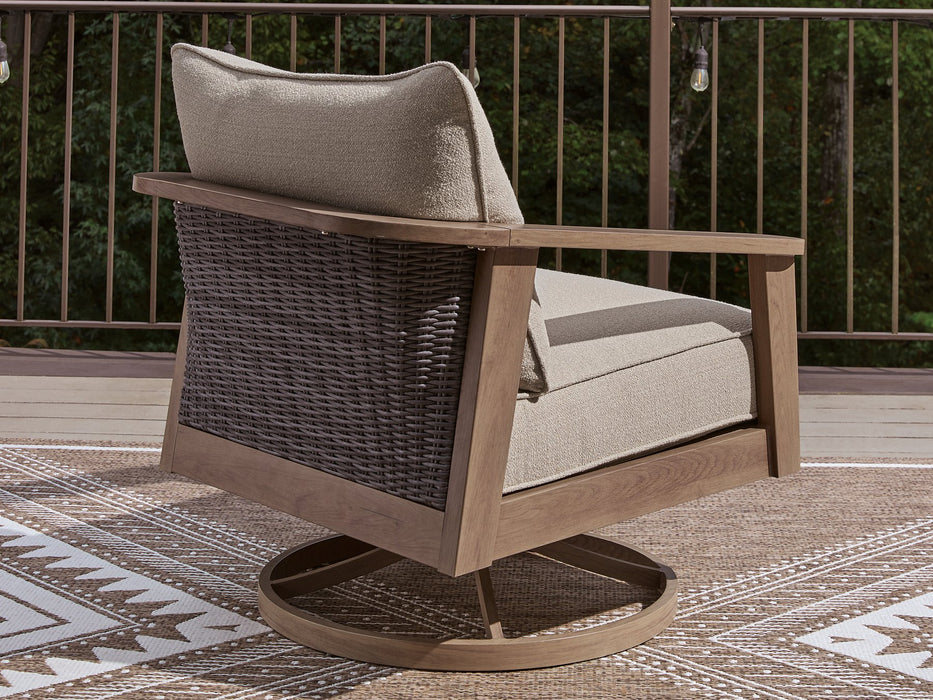 Harmony Headlands Outdoor Swivel Lounge with Cushion - Carl's Furniture (Garden City, KS)