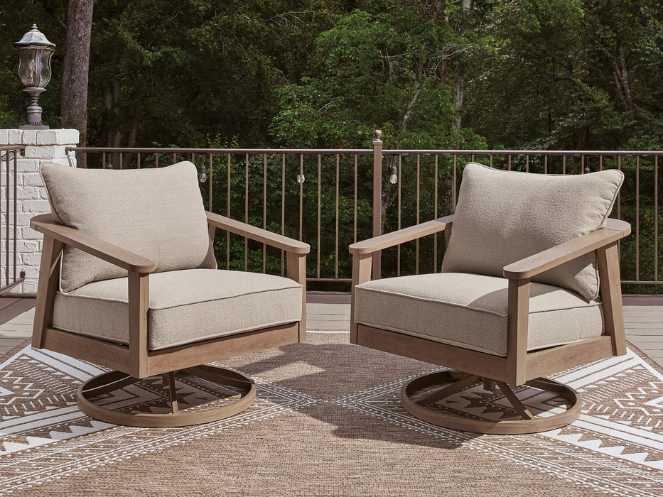 Harmony Headlands Outdoor Swivel Lounge with Cushion - Carl's Furniture (Garden City, KS)