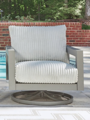 Hurley Park Outdoor Swivel Chair with Cushion - Carl's Furniture (Garden City, KS)