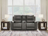 Bleckley Power Reclining Loveseat with Console - Carl's Furniture (Garden City, KS)