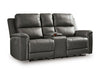 Bleckley Power Reclining Loveseat with Console - Carl's Furniture (Garden City, KS)