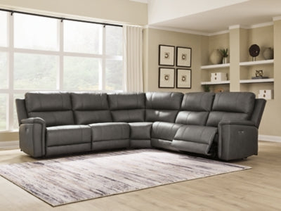 Bleckley Power Reclining Sectional - Carl's Furniture (Garden City, KS)