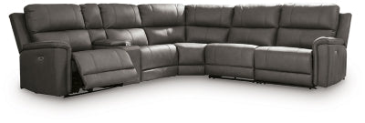 Bleckley Power Reclining Sectional - Carl's Furniture (Garden City, KS)