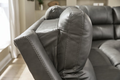 Bleckley Power Reclining Sectional - Carl's Furniture (Garden City, KS)