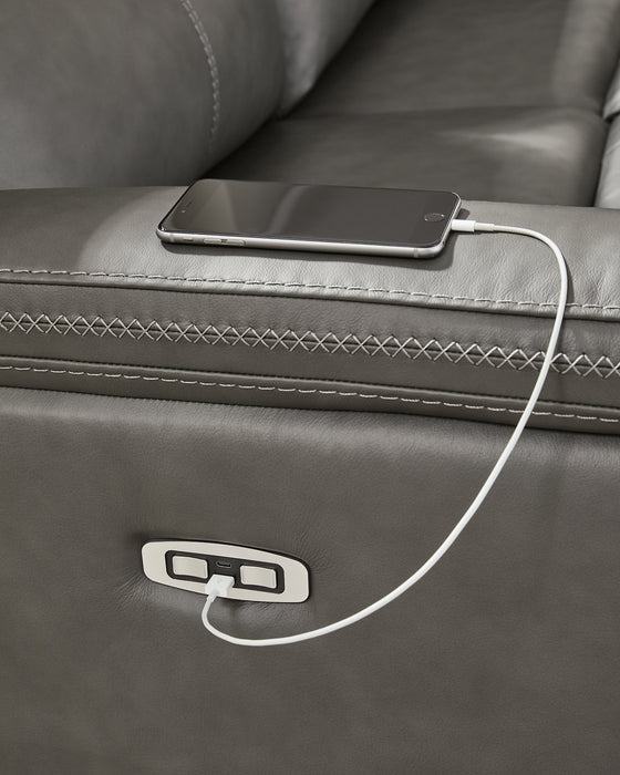 Bleckley Power Reclining Sectional - Carl's Furniture (Garden City, KS)