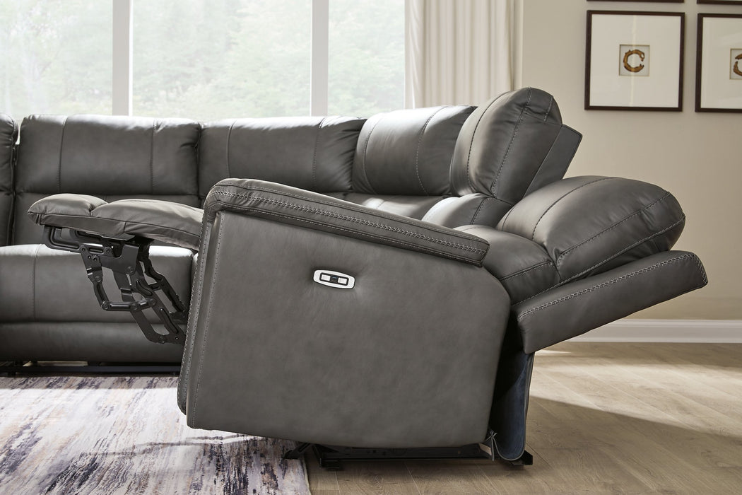 Bleckley Power Reclining Sectional - Carl's Furniture (Garden City, KS)