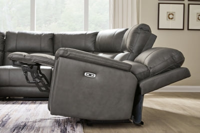 Bleckley Power Reclining Sectional - Carl's Furniture (Garden City, KS)
