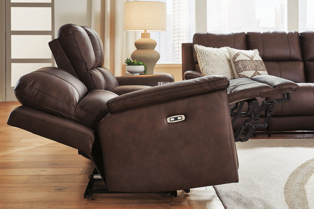 Bleckley Power Reclining Loveseat with Console - Carl's Furniture (Garden City, KS)