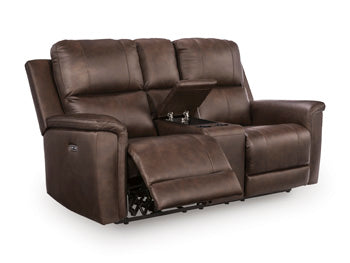 Bleckley Power Reclining Loveseat with Console - Carl's Furniture (Garden City, KS)