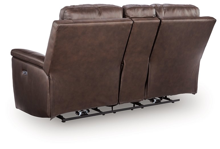 Bleckley Power Reclining Loveseat with Console - Carl's Furniture (Garden City, KS)