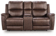 Bleckley Power Reclining Loveseat with Console - Carl's Furniture (Garden City, KS)