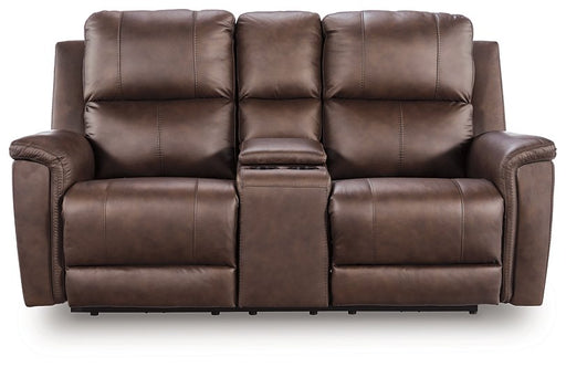 Bleckley Power Reclining Loveseat with Console - Carl's Furniture (Garden City, KS)