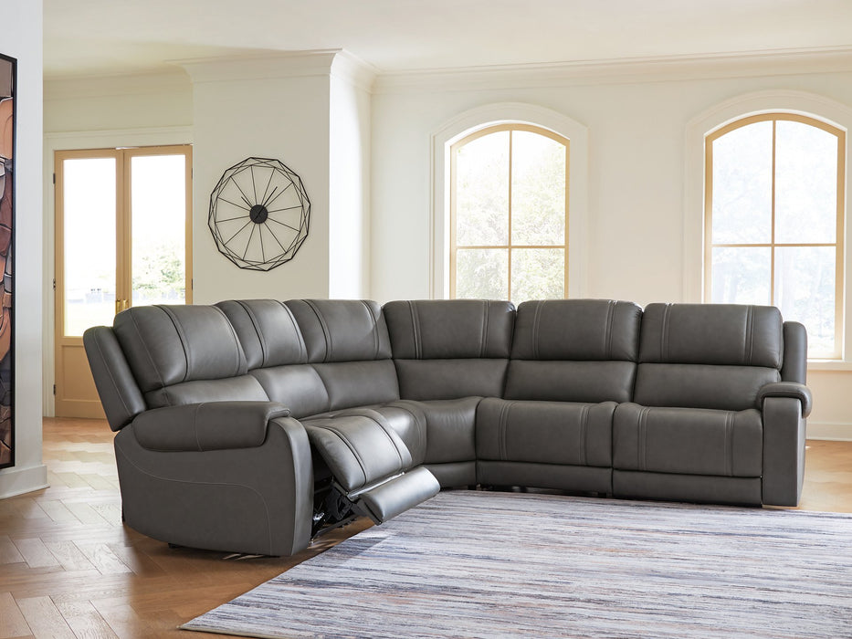 5Z - Pittson Power Reclining Sectional - Carl's Furniture (Garden City, KS)