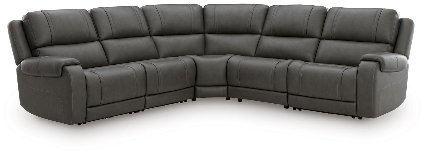 5Z - Pittson Power Reclining Sectional - Carl's Furniture (Garden City, KS)