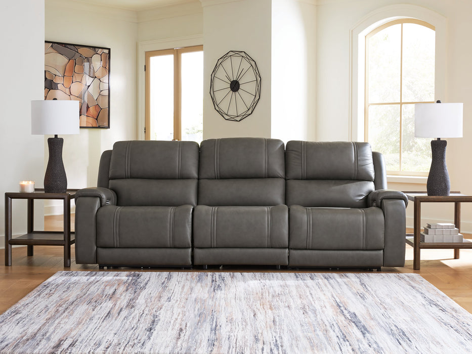 5Z - Pittson Power Sectional Reclining Sofa - Carl's Furniture (Garden City, KS)