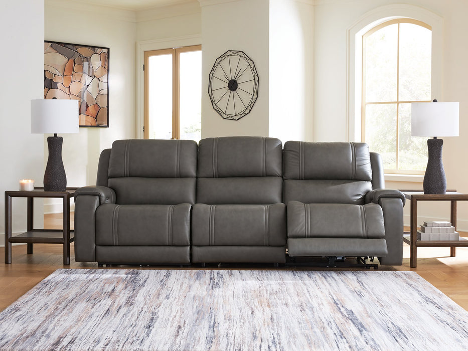 5Z - Pittson Power Sectional Reclining Sofa - Carl's Furniture (Garden City, KS)