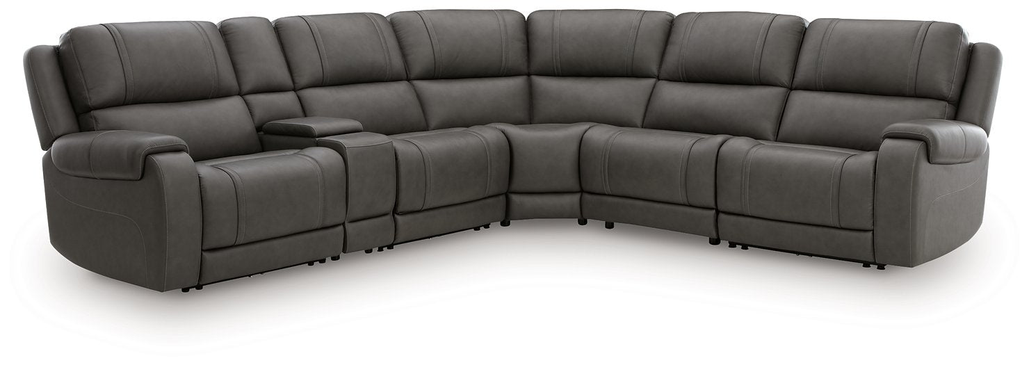 5Z - Pittson Power Reclining Sectional - Carl's Furniture (Garden City, KS)