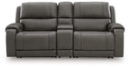 5Z - Pittson Power Reclining Sectional Loveseat with Console - Carl's Furniture (Garden City, KS)
