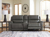 5Z - Pittson Power Reclining Sectional Loveseat with Console - Carl's Furniture (Garden City, KS)