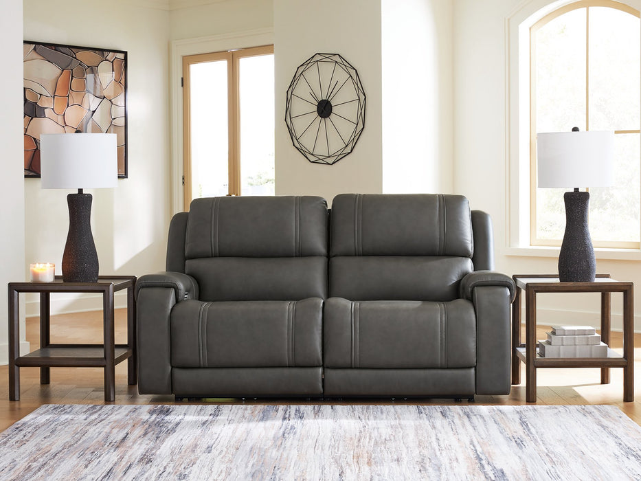 5Z - Pittson Power Reclining Sectional Loveseat - Carl's Furniture (Garden City, KS)
